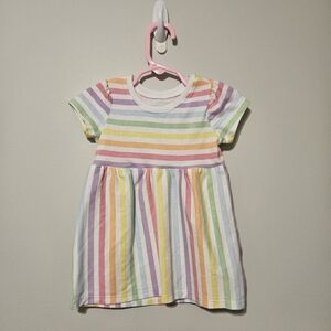 Garanimals Rainbow Striped Kids Casual Dress - 12M